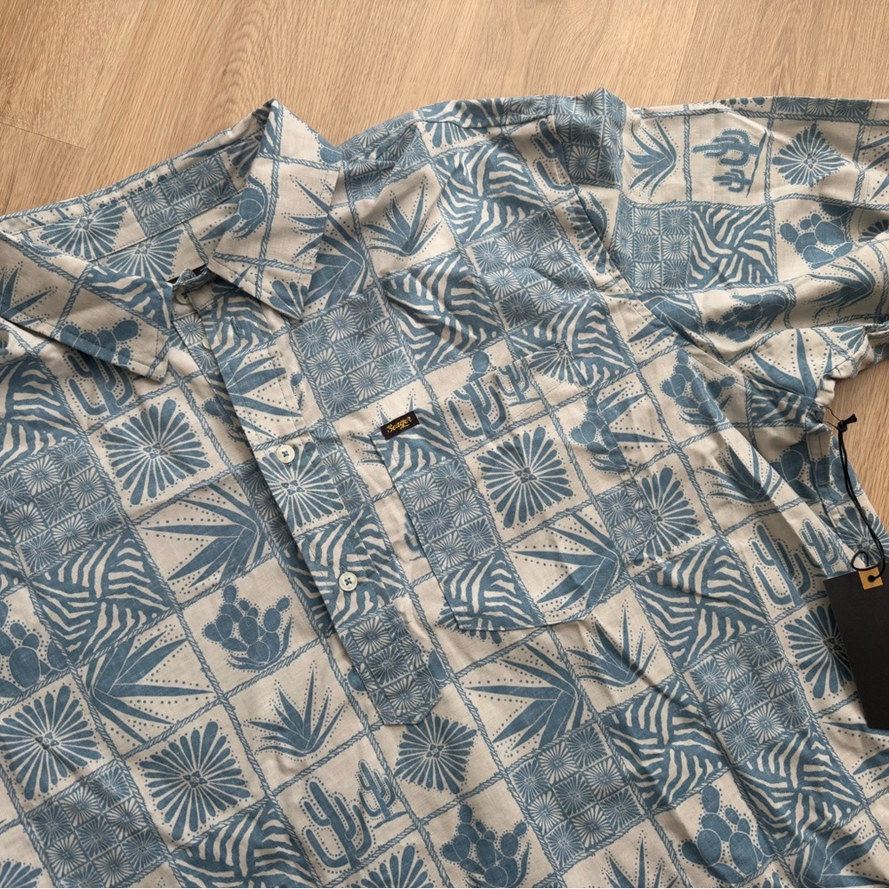 Seager Grit Schooner 3/4 Button Up Pullover Men’s Shirt